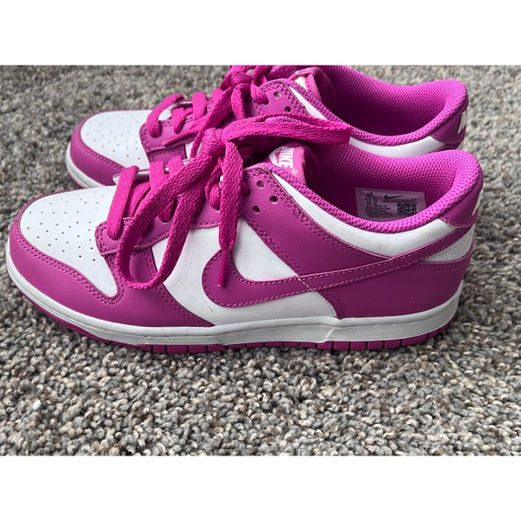 Nike Dunk Low Active Fuchsia Pink White FJ0704-100 (Size 5.5) Authentic - Picture 4 of 8